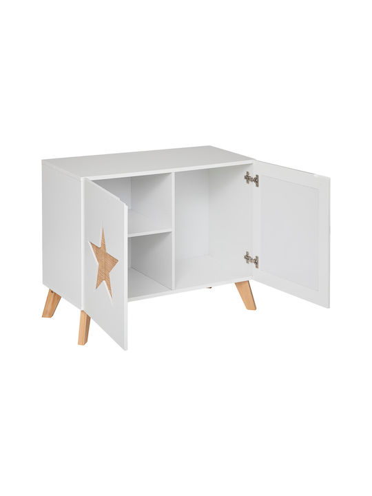 A-S Star Ντουλάπι Δαπέδου Ξύλινο Λευκό 79.5x65x35cm A-S Star Ντουλάπι Δαπέδου Ξύλινο Λευκό 79.5x65x35cm