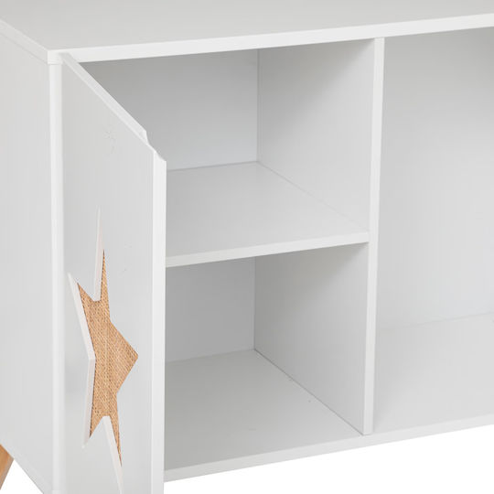 A-S Star Kabinett Boden Weiß 79.5x65x35cm