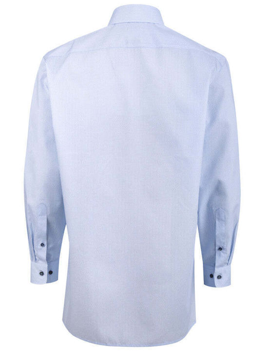 Olymp Luxor Men's Shirt Long Sleeve Cotton Light Blue