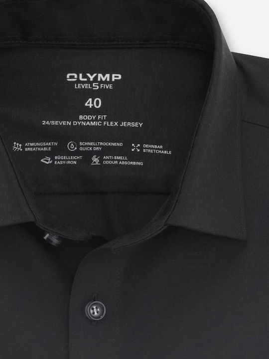 Olymp Level Five Men's Shirt Long Sleeve Black