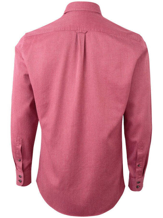 Olymp Men's Shirt Long Sleeve Cotton Pink