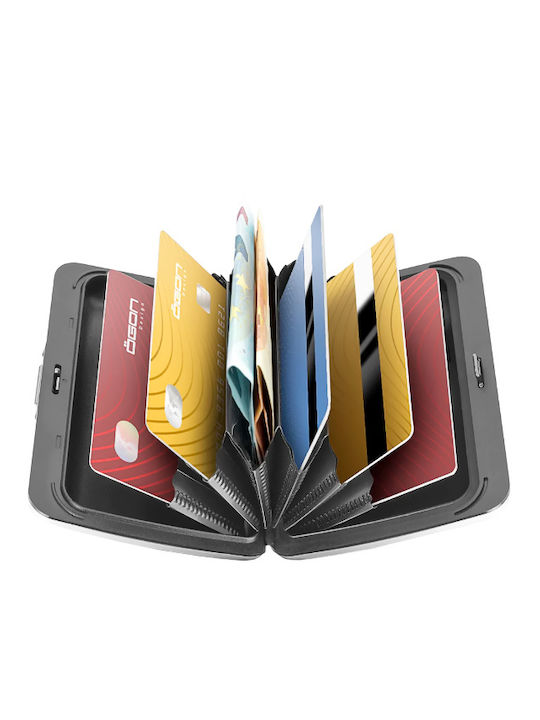 Ανδρικό Πορτοφόλι Καρτών με RFID Μαύρο