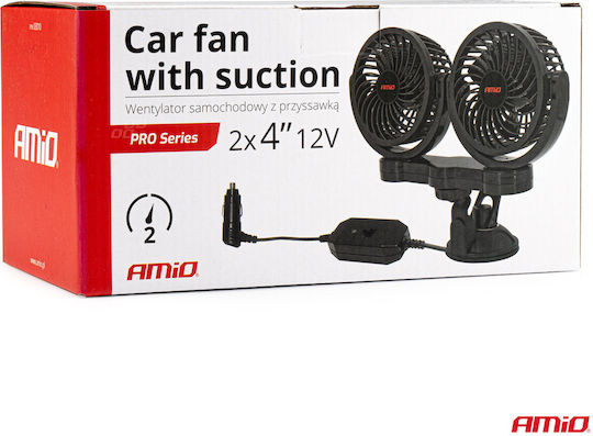 AMiO Double Car Fan 4" 12V