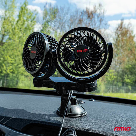 AMiO Double Car Fan 4" 12V
