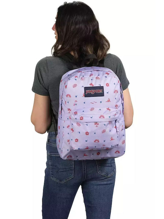 Jansport School Bag Backpack Junior High-High School in Purple color