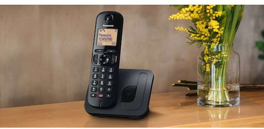 Panasonic KX-TGC250 Ασύρματο Τηλέφωνο με Ελληνικό Μενού Μαύρο
