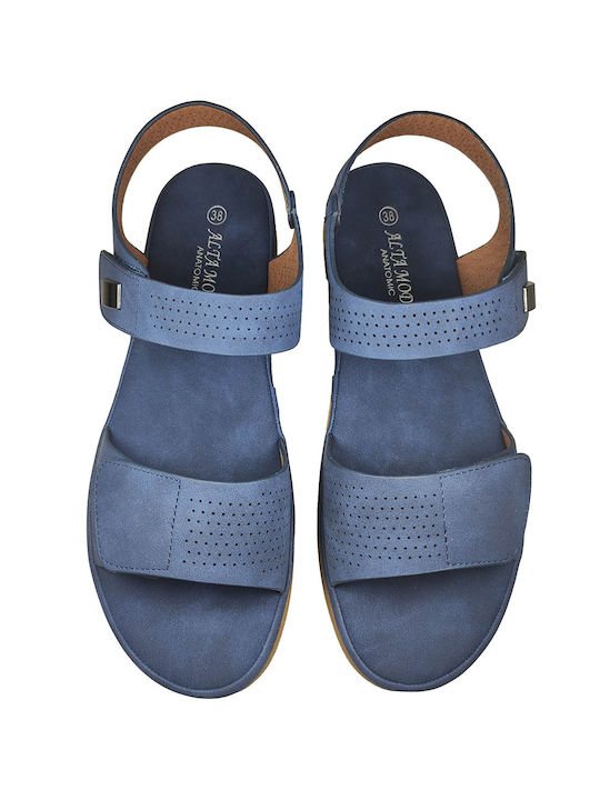 Alta Moda Women's Flat Sandals Anatomic in Blue Color