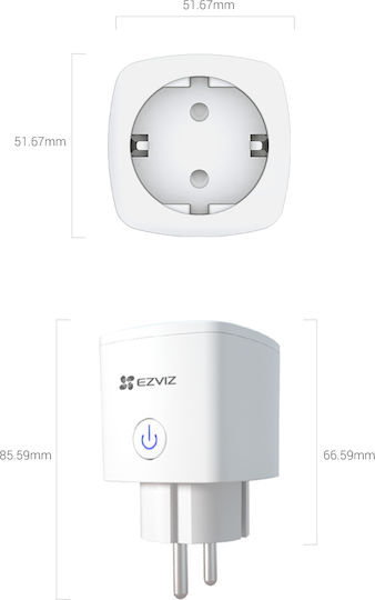 Ezviz Smart Единично гнездо с Превключвател