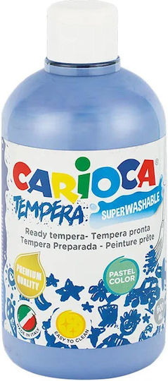 Carioca Tempera Tempera Colour Paint Bottle 500ml Light Blue Pastel