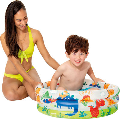 Intex Dinosaur 3-ring Baby 57106 Children's Pool PVC Inflatable 61x61x22cm 57106NP