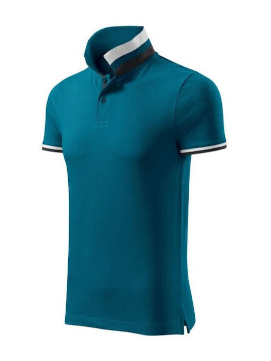 Malfini Men's Short Sleeve Promotional Blouse Blue MLI-25693