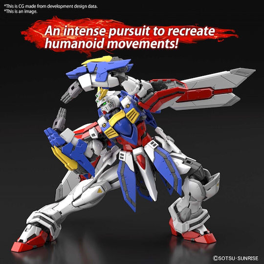 Bandai Spirits God Real Grade Gunpla Collectible Figure Box Height 13cm in Scale 1:144