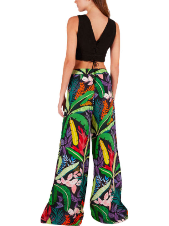 Women's Fabric Trousers Floral