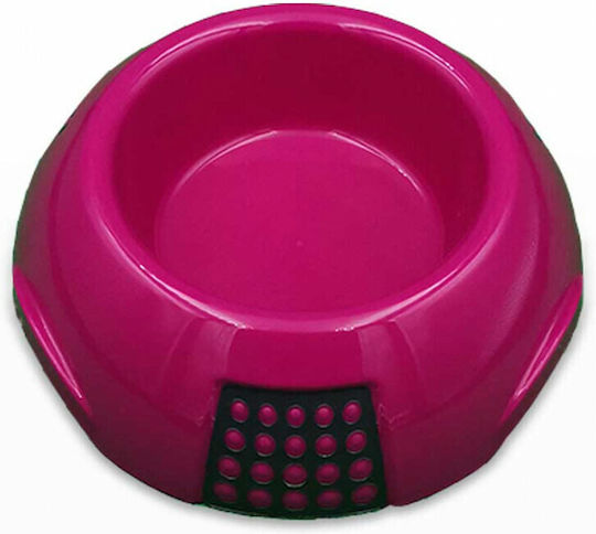 MPS Luna Plastic Bowl Food & Water for Dog 600ml in Fuchsia Color BL-350075F