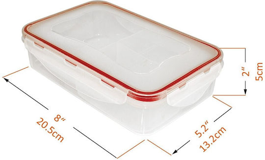 A2S Lunchbox Kunststoff Rot 3Stück