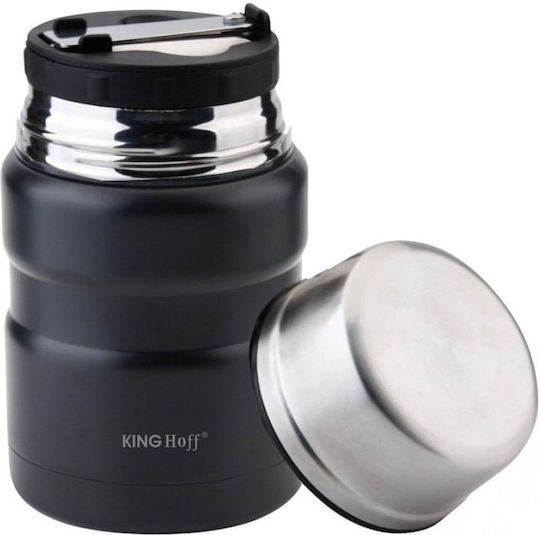 KING Hoff Inox Thermo Lunch Box Black 750ml