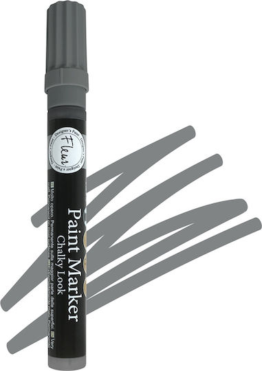 Fleur Paint Marker Chalky Look Marker Gray Blackboard Liquid Chalk F75 Smoky