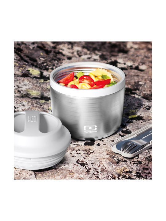 Monbento Lunchbox Isolierte Lunchbox Inox Silber 550ml 1Stück