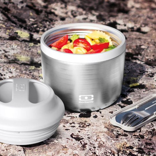 Monbento Δοχείο Φαγητού Inox Θερμός Ασημί 550ml