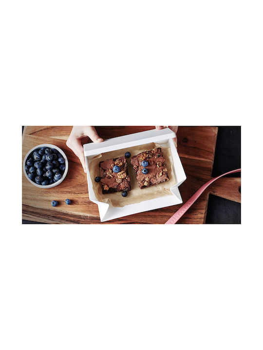 Uhmm Microwave Plastic Lunch Box Gray 18x18cm