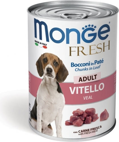 Monge Wet Food Dogs in Cans with Calf 400gr