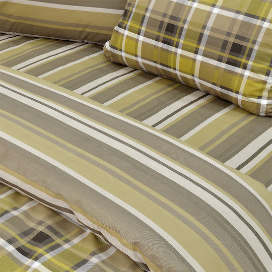 Lino Home Revon Κουβερλί Μονό Βαμβακερό Honey 160x240cm