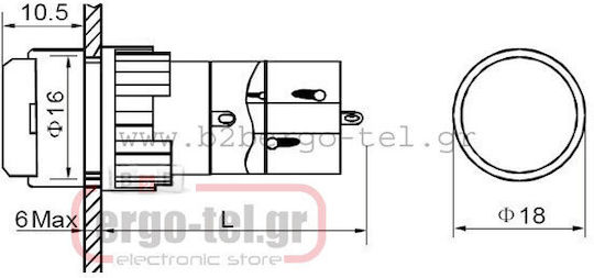Xindali Industrial Push Button 022-031160024