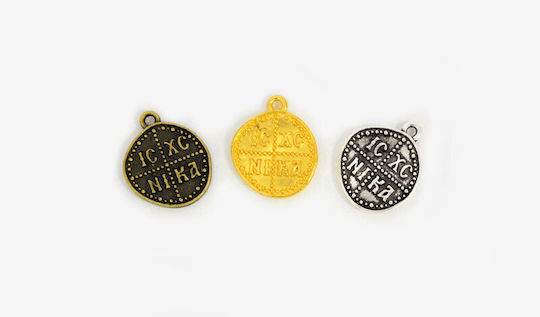 Metallic Threaded Motif for Jewelry 1.5x1.5cm. Set 100pcs