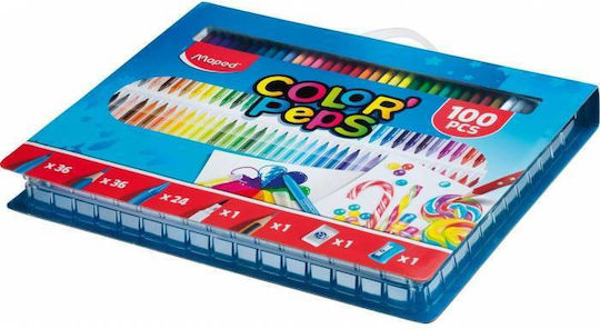 Maped Painting Set in Case 100-piece Art Set 100pcs