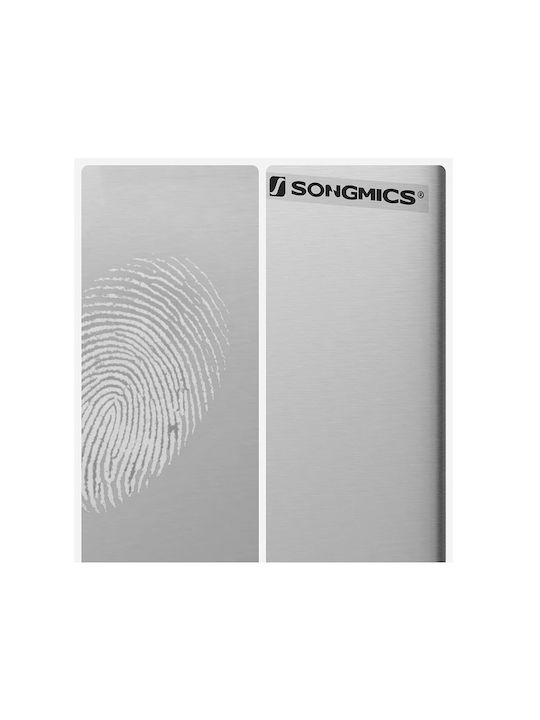 Songmics Soft-close Κάδος Απορριμμάτων Πλαστικός με Πεντάλ Γκρι 40lt