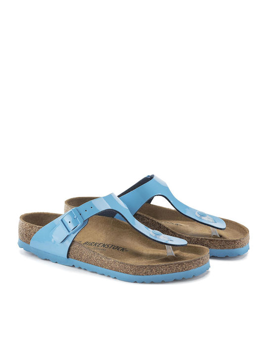 Classic Gizeh Γυναικεία Ανατομικά Σανδάλια Γαλάζιο Regular Fit