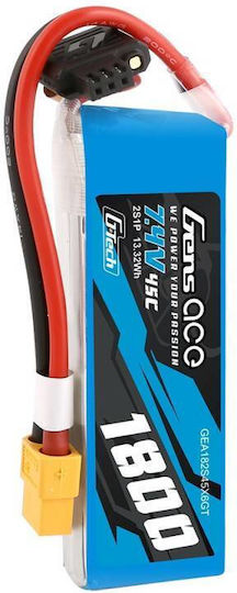 Gens Ace Ace Classic Μπαταρία Li-Po 7.4V 1800mAh 45C 2S XT60 για Τηλεκατευθυνόμενο 2τμχ
