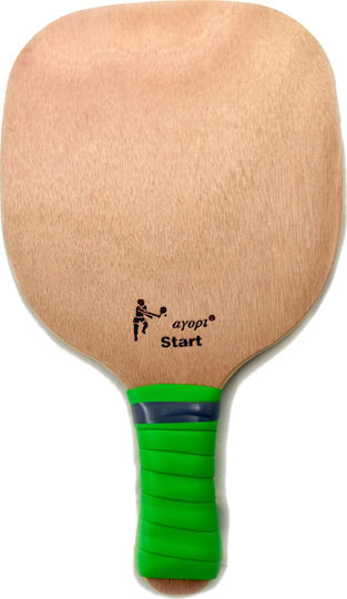 "to agori" Start Beach Racket Brown with Straight Handle Green