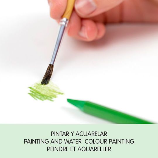 Milan Farbstift-Set Aquarell in einer Box Metallische Farben mit Pinsel 12Stück Packung von 1 Verpackungen