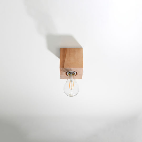 Sollux Deckenleuchte 13cm Braun mit Fassung E27