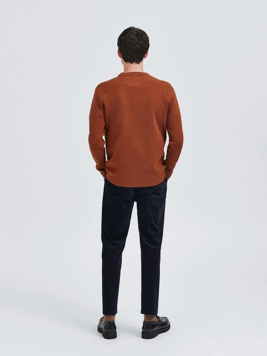 Selected Men's Long Sleeve Sweater Orange