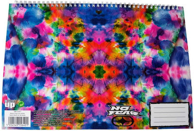 Back Me Up Drawing Pad Tie Dye A4 21x29.7cm 30 Sheets