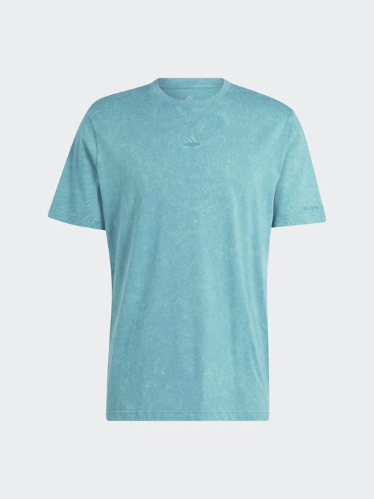 Adidas ALL SZN Men's Short Sleeve T-shirt Turquoise