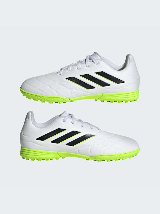 Adidas Παιδικά Ποδοσφαιρικά Παπούτσια Pure.3 με Σχάρα Λευκά