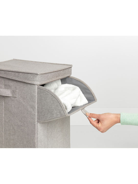 Brabantia Fabric Laundry Basket 35lt with Cap 37x32x44.5cm Gray