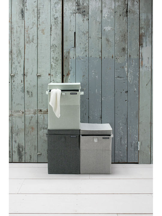 Brabantia Fabric Laundry Basket 35lt with Cap 37x32x44.5cm Gray