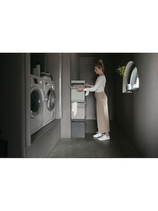 Brabantia Fabric Laundry Basket 35lt with Cap 37x32x44.5cm Gray
