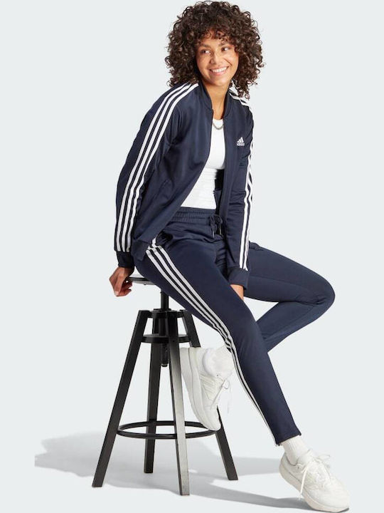 Essentials 3-Stripes Jogginganzug Marineblau