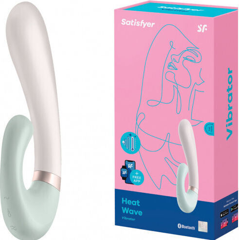 Satisfyer Heat Wave Vibrator Rabbit 20cm White