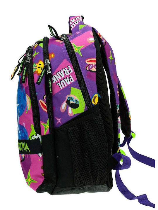 Paul Frank Punk Schulranzen Rucksack Grundschule Mehrfarbig mit Flaschenhalter 30Liter