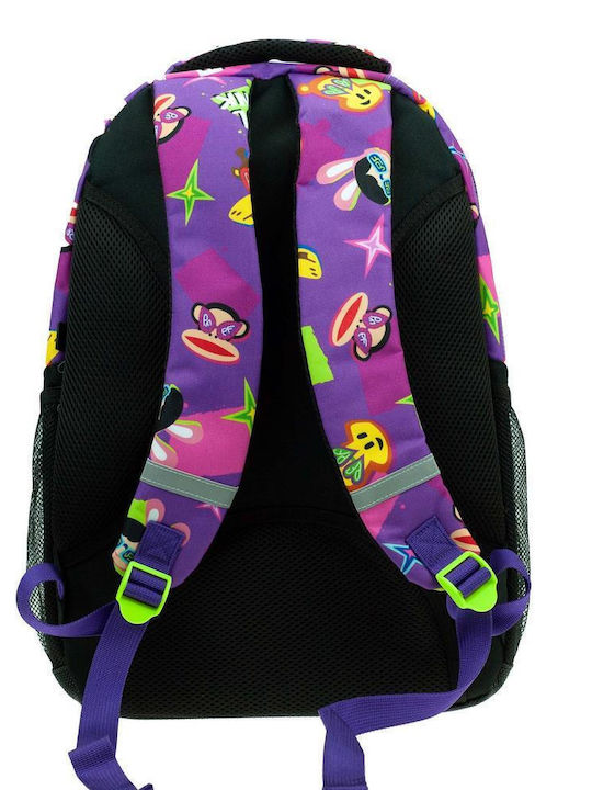 Paul Frank Punk Schulranzen Rucksack Grundschule Mehrfarbig mit Flaschenhalter 30Liter