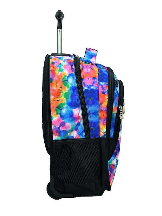 No Fear School Bag Trolley Elementary, Elementary Multicolour with Water Bottle Holder 30Liters