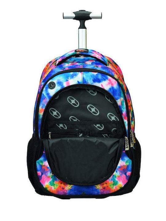 No Fear School Bag Trolley Elementary, Elementary Multicolour with Water Bottle Holder 30Liters