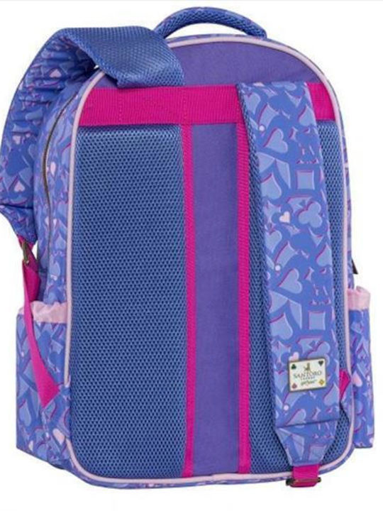 Graffiti Gorjuss School Bag Backpack Elementary, Elementary Lilac with Water Bottle Holder