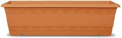 Viosarp Pflanzkasten aus Kunststoff mit integriertem Teller Blumenkasten Kunststoff Braun Viosarp Pflanzkasten aus Kunststoff mit integriertem Teller Blumenkasten Kunststoff Braun